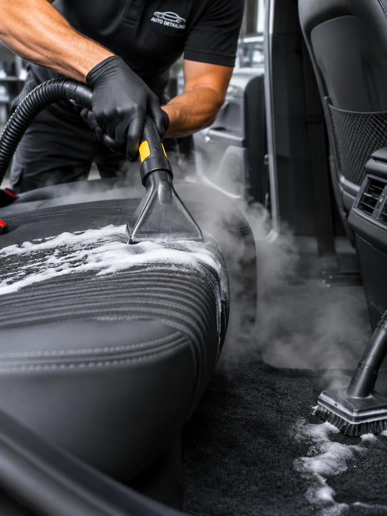 Nettoyage vapeur des sièges